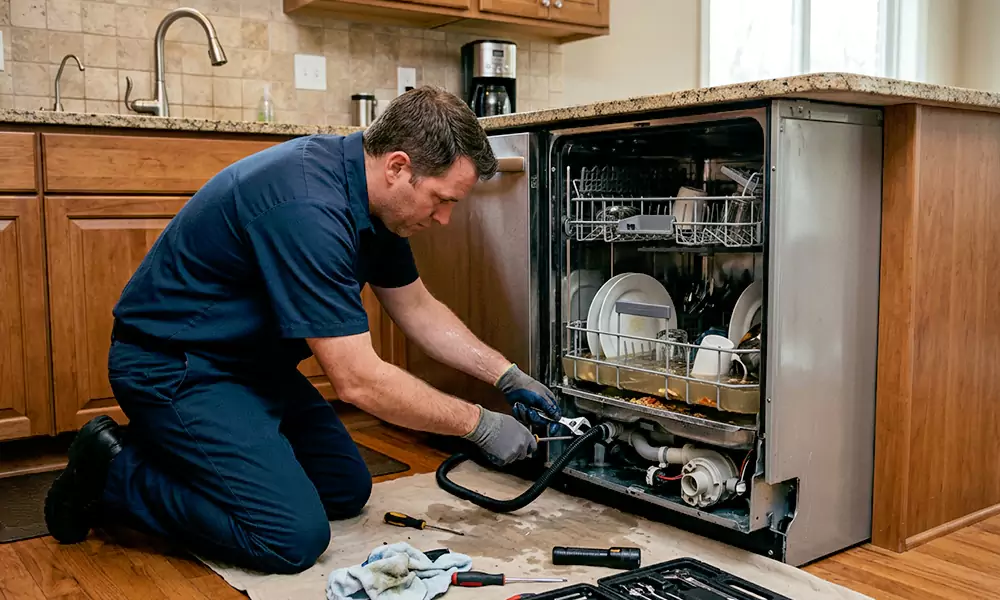 Dishwasher Not Draining Repair in Roxbury, MA