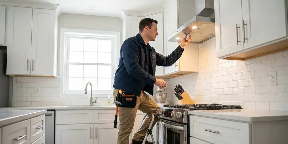 Range Hood Light Bulb Replacement in Roxbury, MA