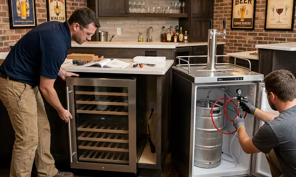 Wine Cooler and Kegerator Installation in Roxbury, MA