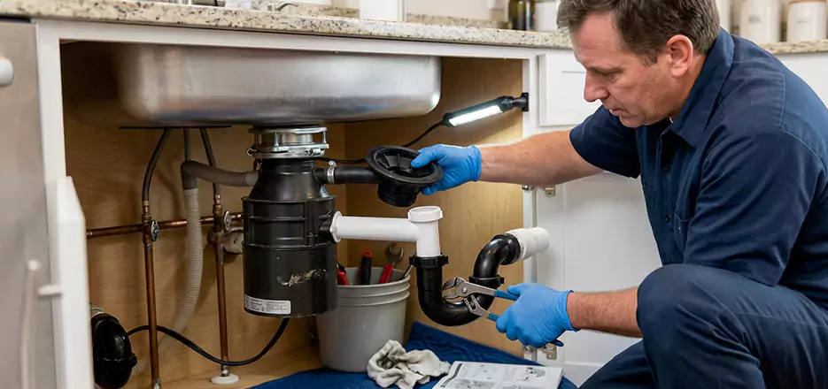 Garbage Disposal Splash Guard and Trap Installation in Roxbury